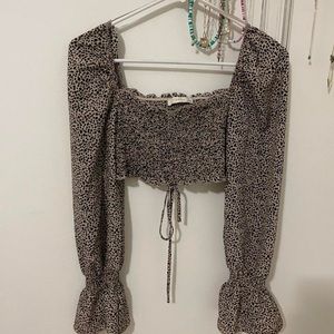 fashion young cheetah print top